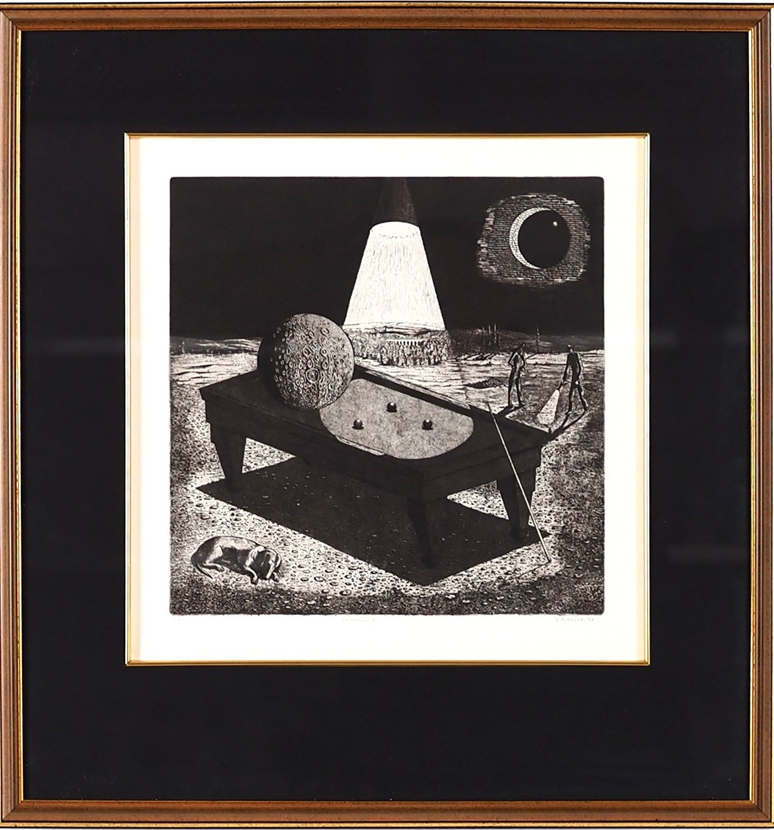 Jindřich Pileček (1944 - 2002) - Kulečník