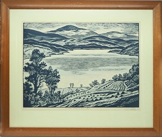 Karel Štěch (1908 – 1982) - Přehrada Lipno u Horní Plané 1961