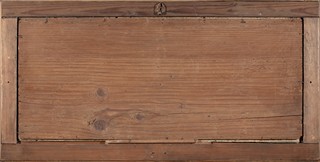 Klasicizující kvaš „Venuše s Amory“ v zrcadlovém rámu verre églomisé | Severní Itálie (Benátky / Veneto)