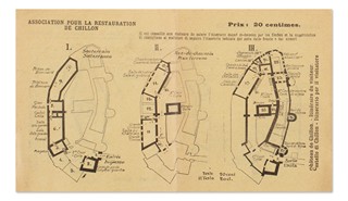 Alfons Mucha | Telegram z Lausanne rodině prof. Syllaby a doboví průvodci hradem Chillon (Švýcarsko)