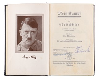 Adolf Hitler (1889 - 1945) - Mein Kampf (352.–354. vydání, 1938) s proveniencí (Jozef Lettrich, Dr. Jozef Prusák)