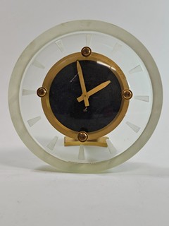 Art Deco stolni sklenene hodiny
