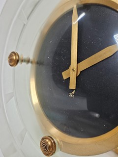 Art Deco stolni sklenene hodiny