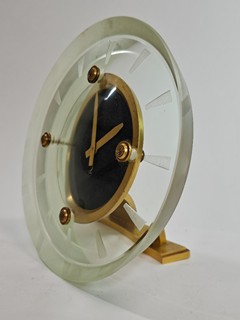 Art Deco stolni sklenene hodiny