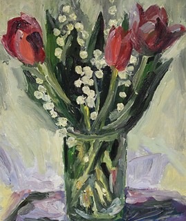 Alois Moravec (1899 - 1987) - Konvalinky s tulipány