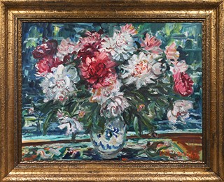 Oldřich Zezula (1907 - 1980) - Pivoňky - velký formát