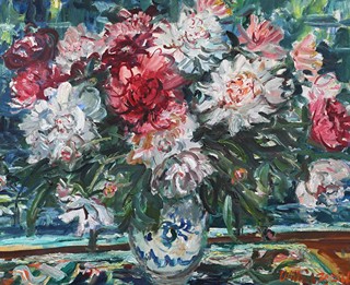 Oldřich Zezula (1907 - 1980) - Pivoňky - velký formát
