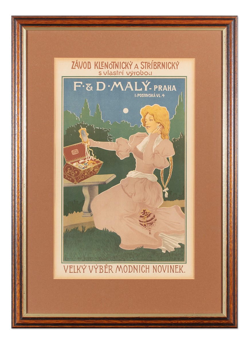 Karel Reisner (1868 - 1913) - F. & D. Malý - Praha. Závod klenotnický a stříbrnický s vlastní výrobou