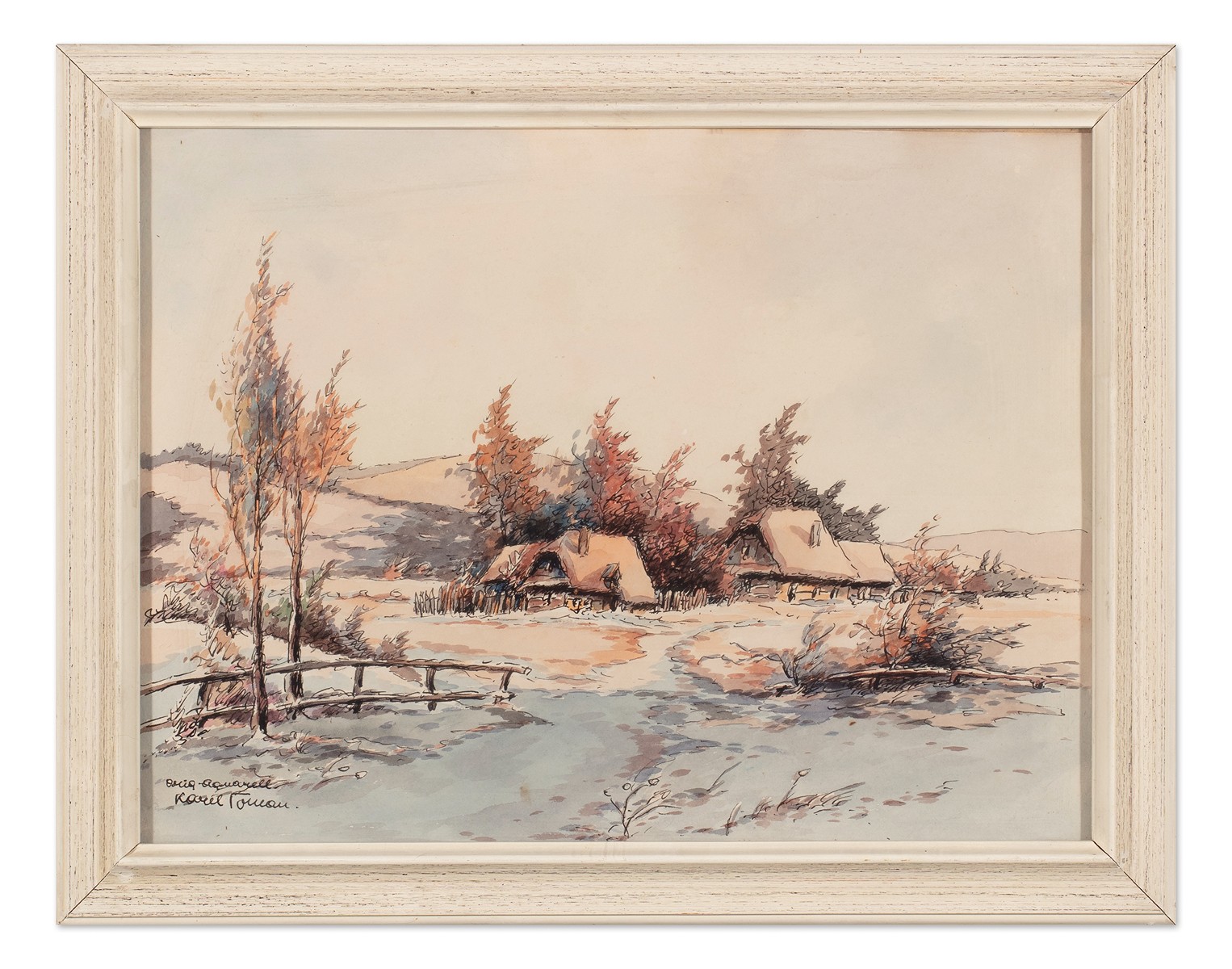 Karel Toman (1877 - 1946) - Krajina s chalupami