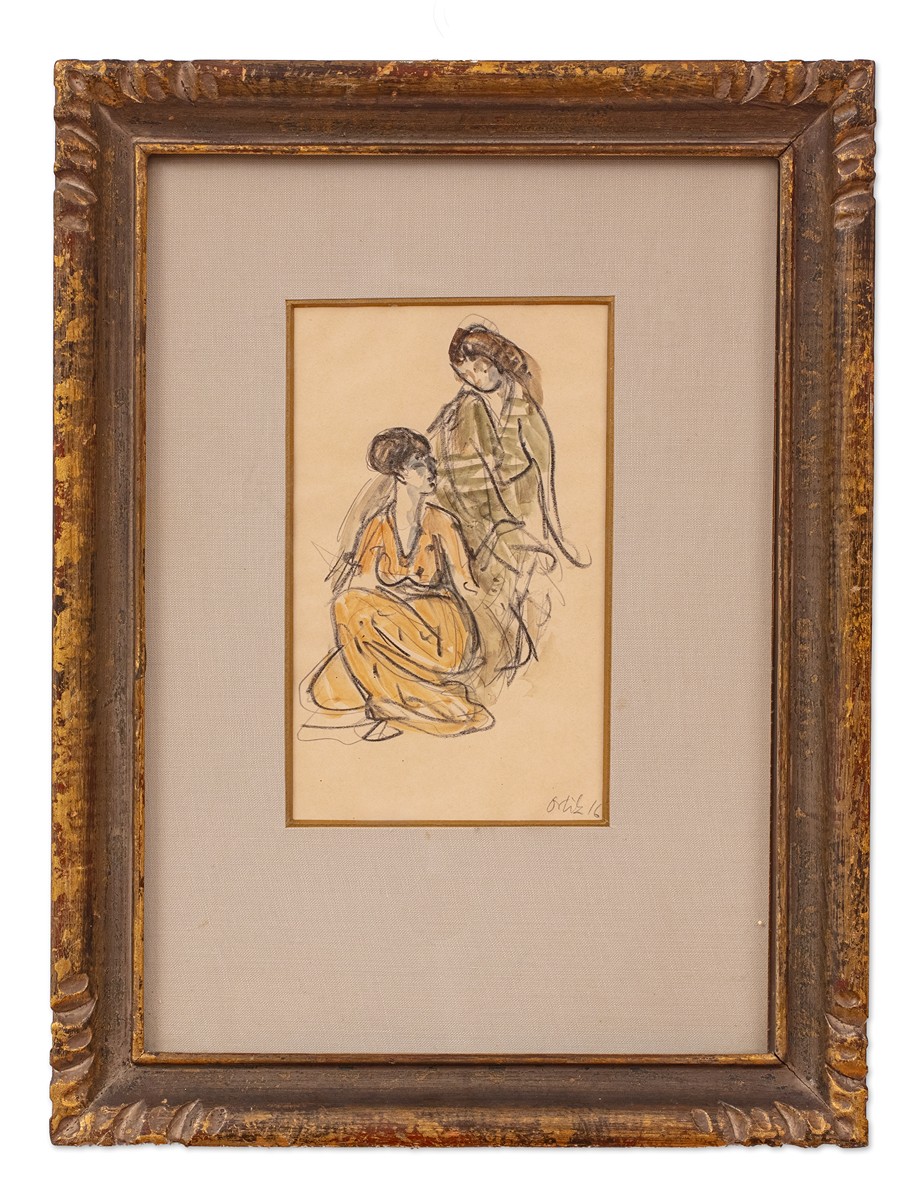 Emil Orlik (1870 - 1932) - Dvě ženy