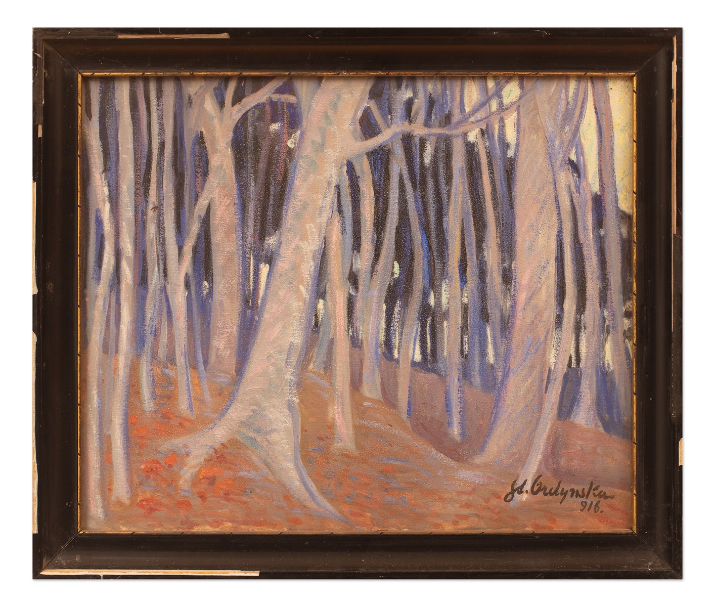 Stefania Ordyńska-Morawska (1882 - 1968) - Lesní interiér