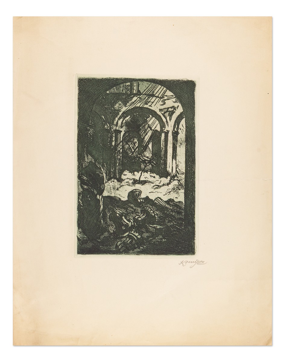 Jan Konůpek (1883 - 1950) - Ruiny kláštera