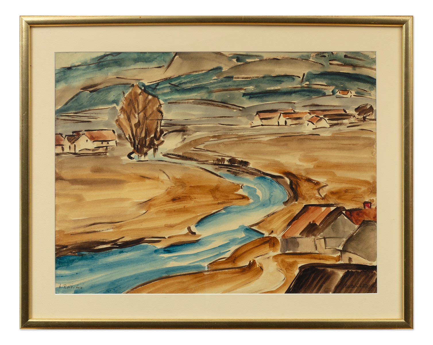 Anna Roškotová (1883 - 1967) - Městečko u Vlašimi