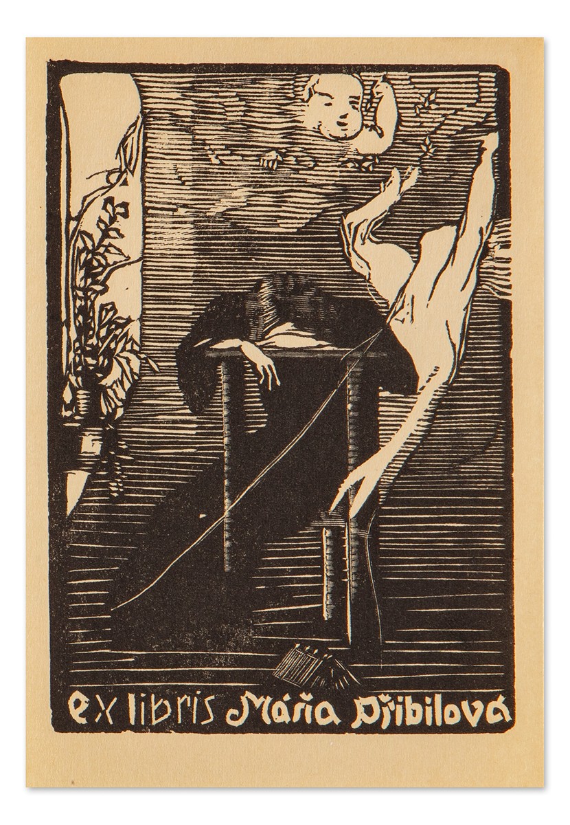 Josef Váchal (1884 - 1969) - Ex libris Máňa Přibilová