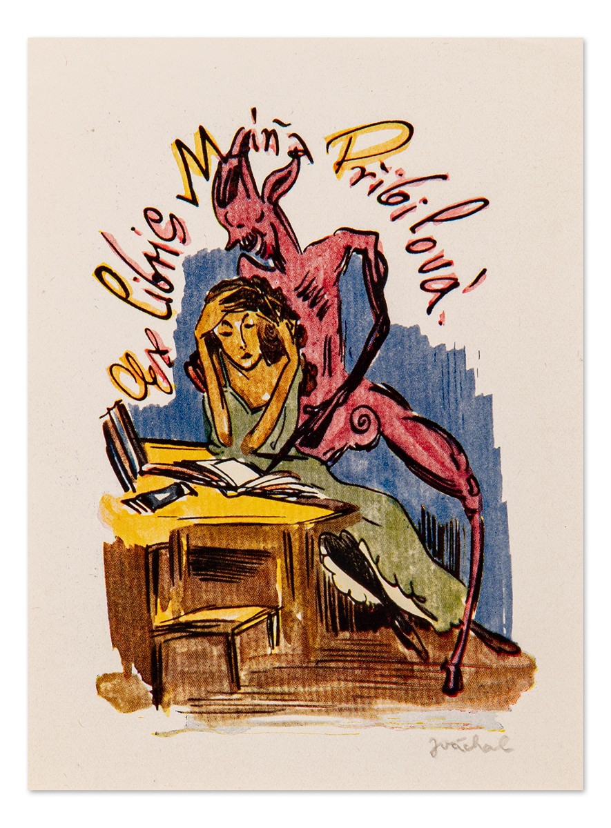 Josef Váchal (1884 - 1969) - Ex libris Máňa Přibilová