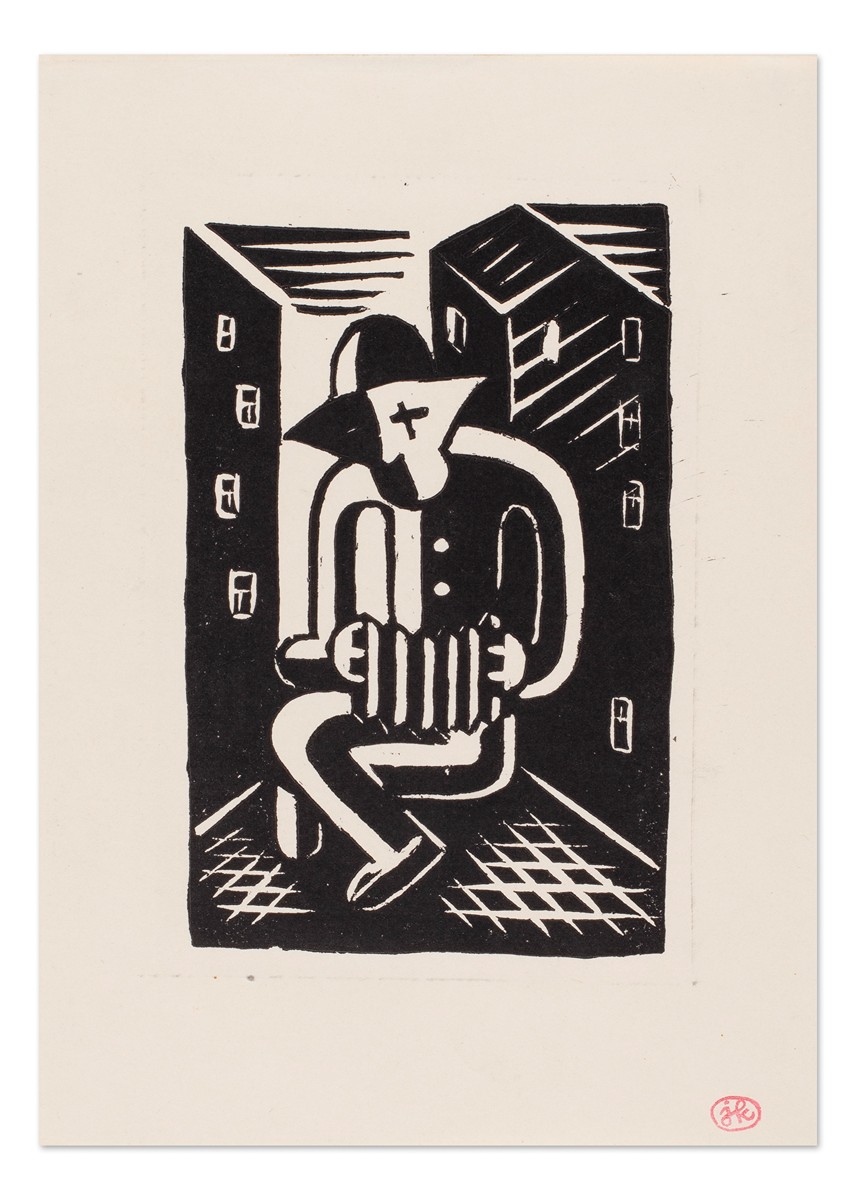 Josef Čapek (1887 - 1945) - Harmonikář