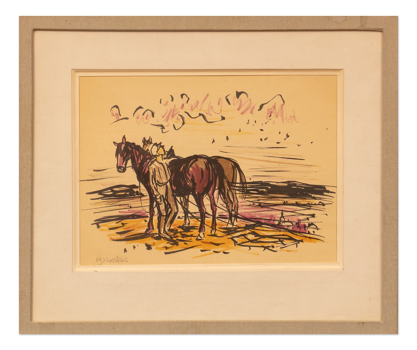 Vojtěch Sedláček (1892 - 1973) - Koně na poli