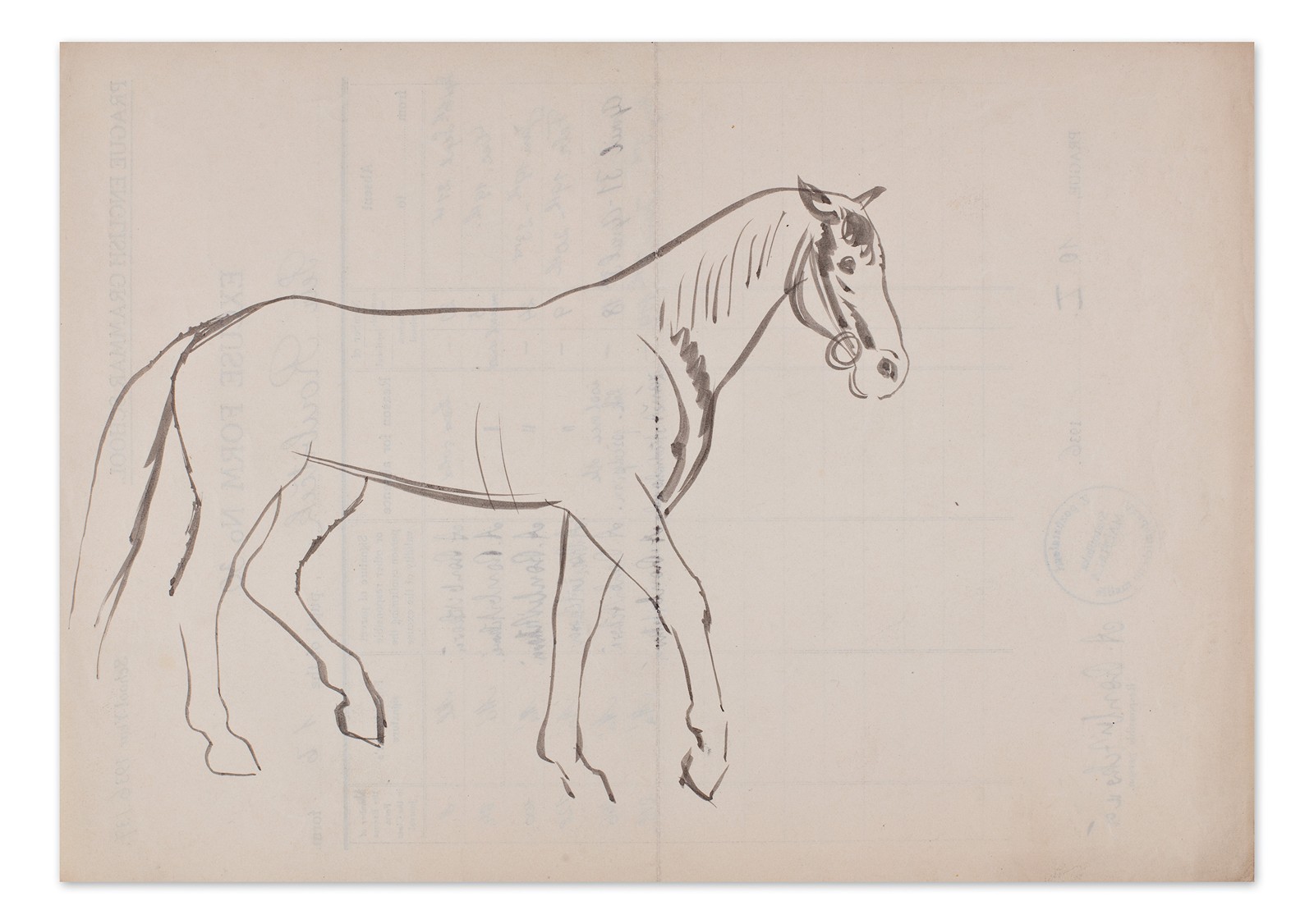 Svatopluk Máchal (1895 - 1947) - Studie koně