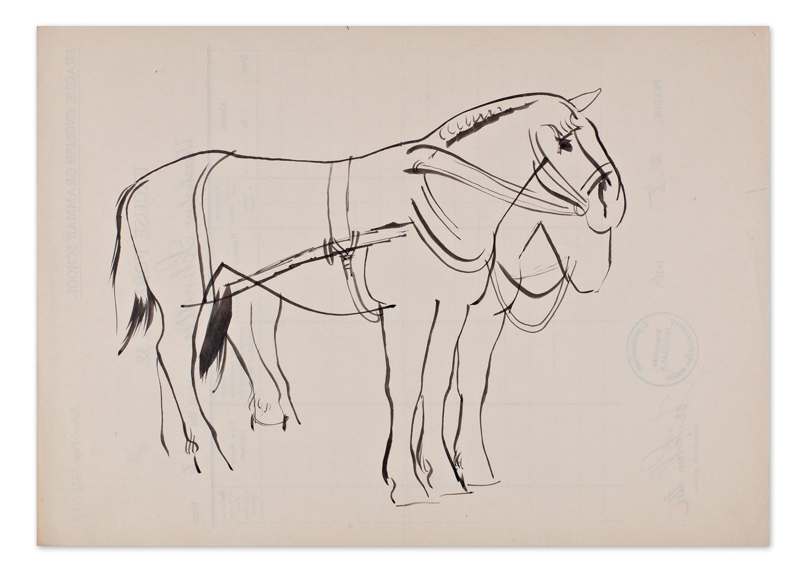 Svatopluk Máchal (1895 - 1947) - Studie koní