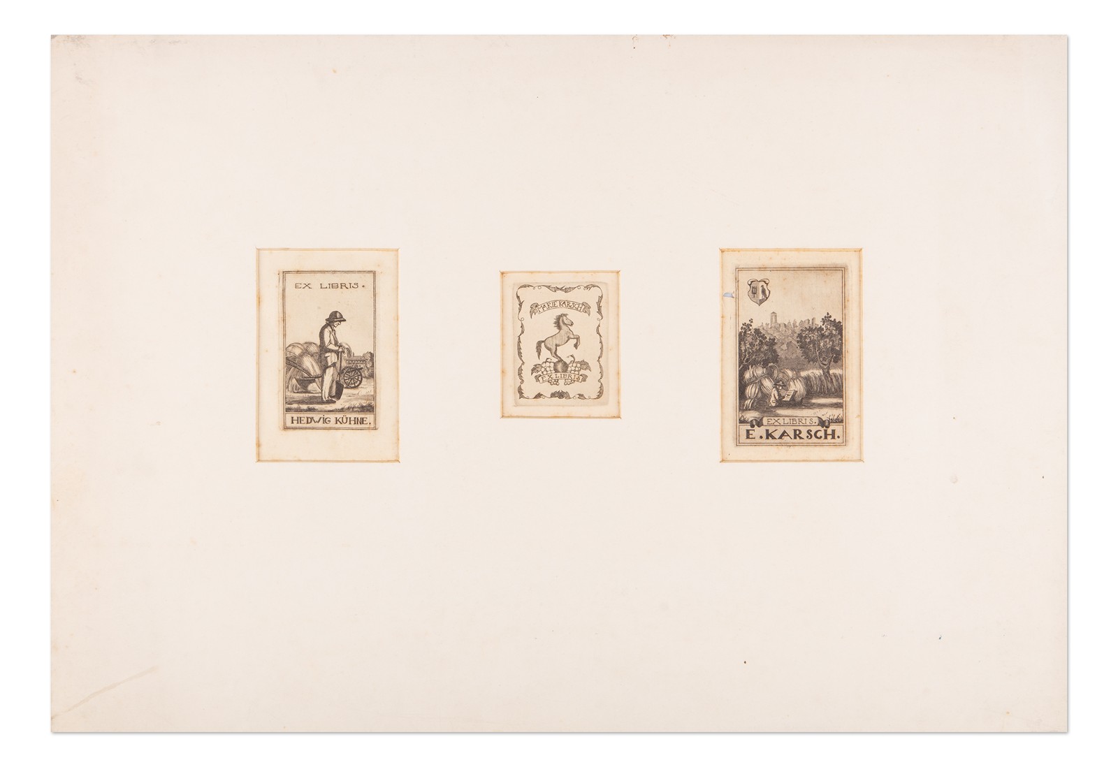 Rudolf Emanuel Karsch (1902 - 1975) - Tři ex libris