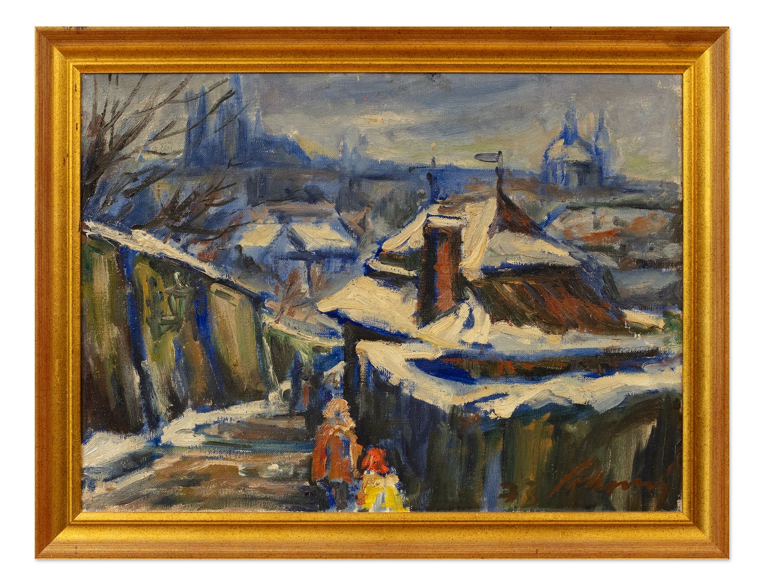Jaroslav Pokorný (1904 - 1969) - Zimní Praha