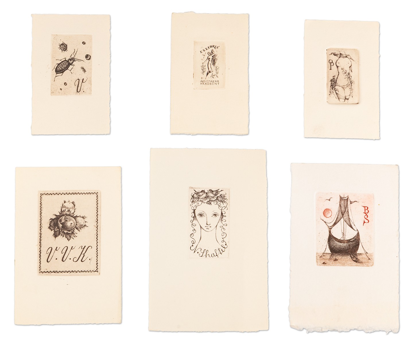 Ludmila Jiřincová (1912 - 1994) - Šest drobných grafik