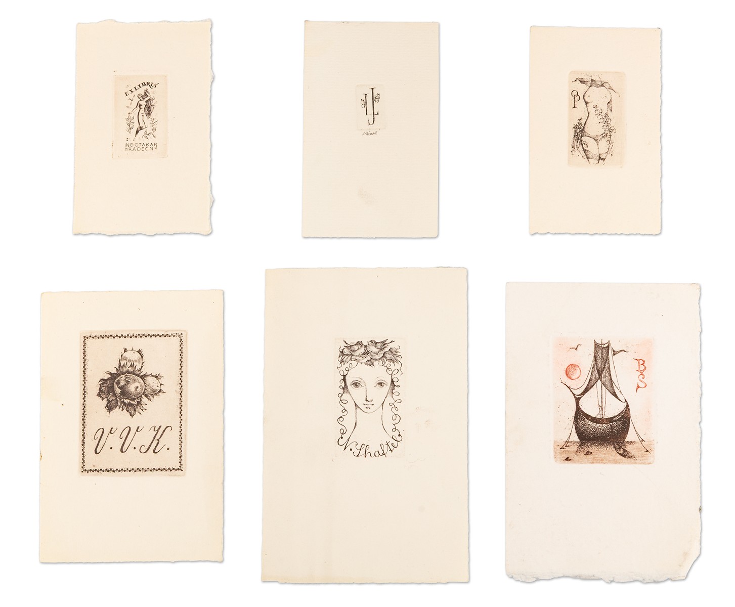 Ludmila Jiřincová (1912 - 1994) - Šest drobných grafik