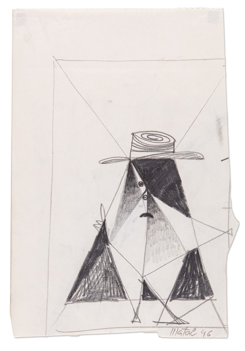 Bohumír Matal (1922 - 1988) - Postava v klobouku