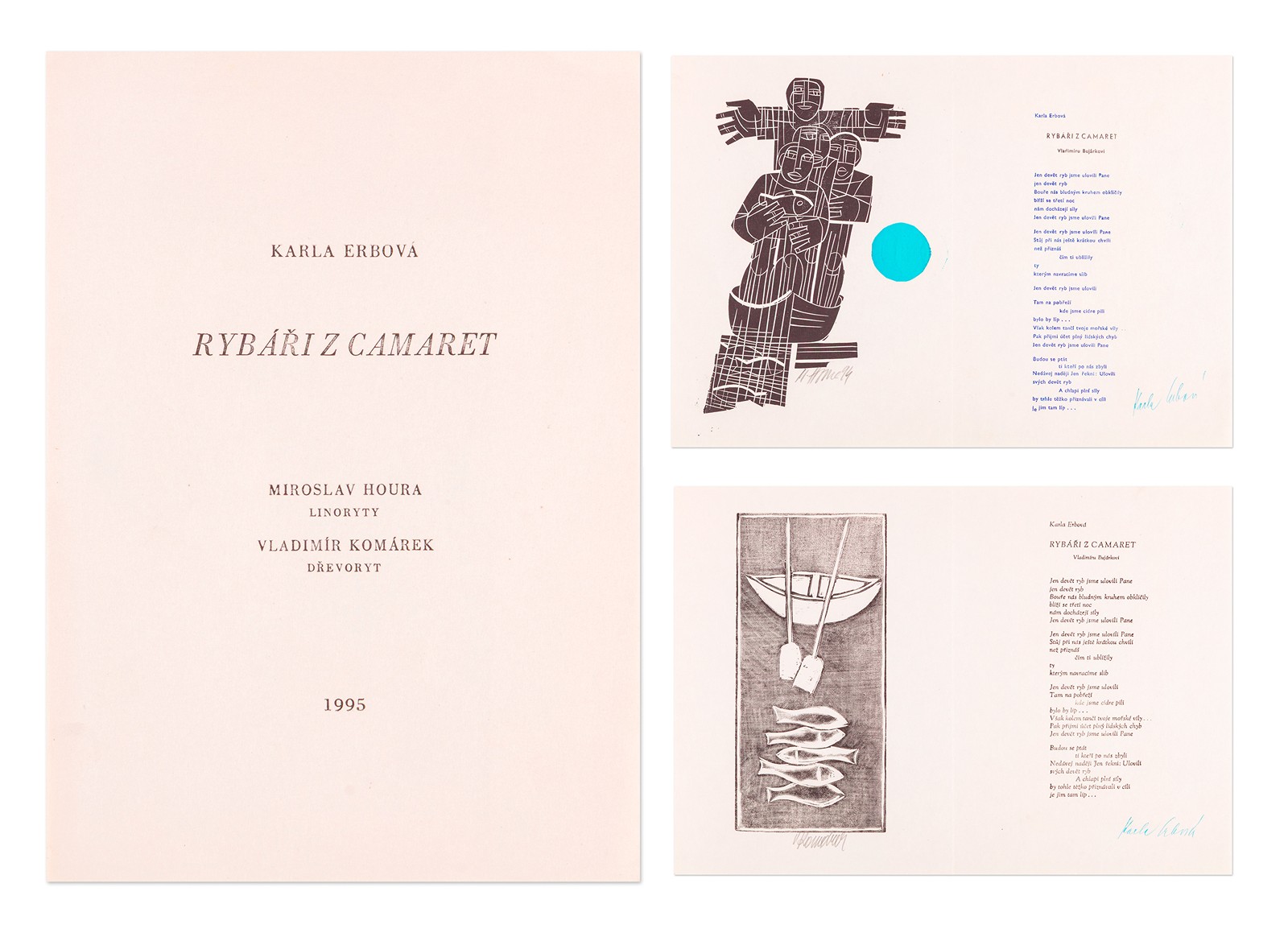 Miroslav Houra (1933 - 2006) a Vladimír Komárek (1928 - 2002) - Karla Erbová: Rybáři z Camaret