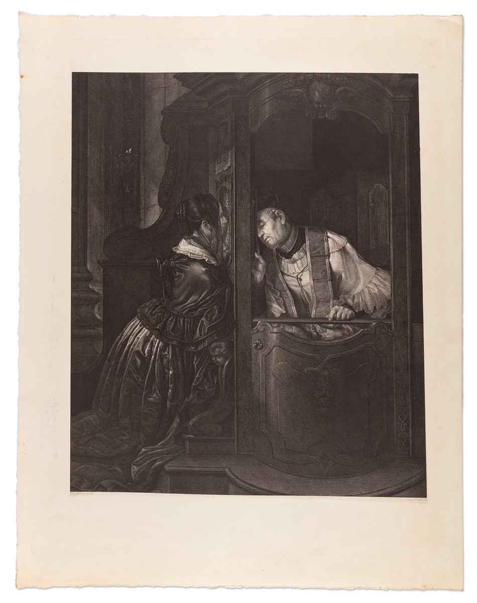 Leopold Beyer (1789 - 1877) - La Confessione (Zpověď) podle G. Molteniho