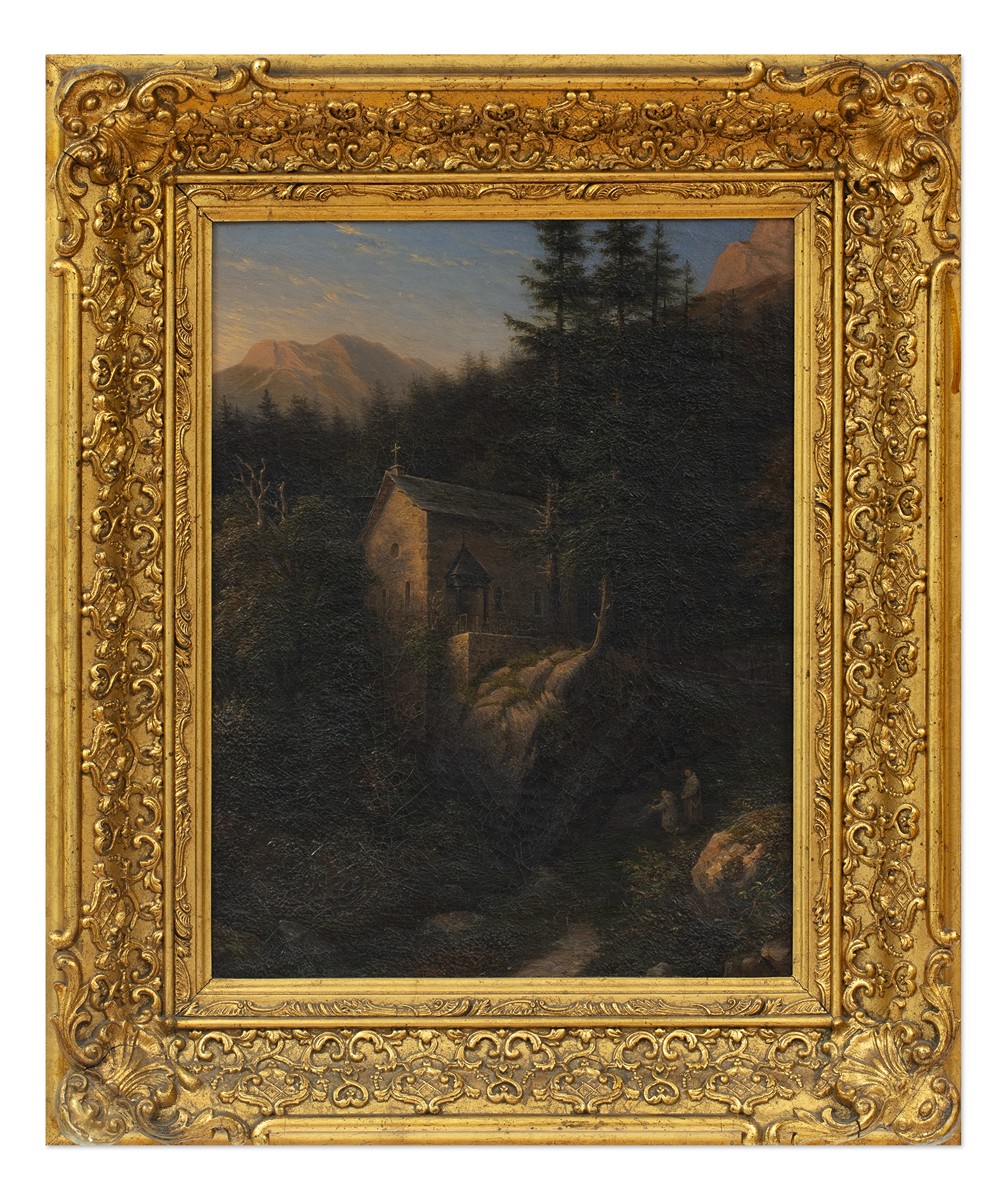 Karl Wilhelm Pohlke - Karl Wilhelm Pohlke (1810 -1876) | Mniši u kaple Sv. Bruna v Chartreuse