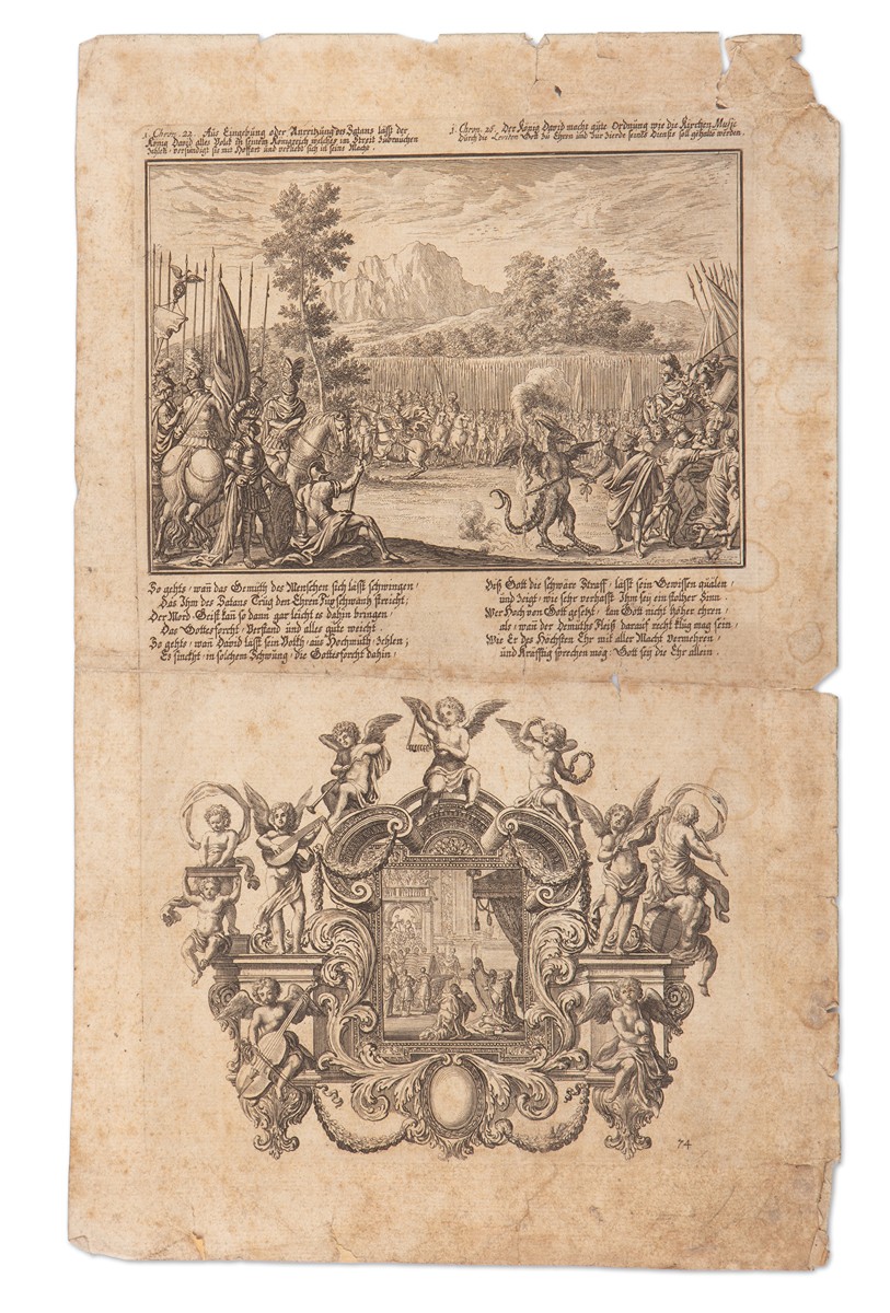 Johann Ulrich Knauss (1655 - 1719) - Satan a Král David