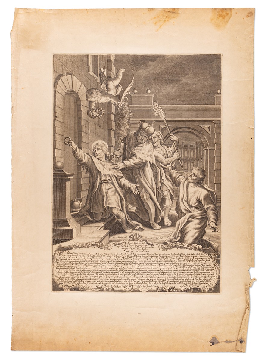 Balthasar van Westerhout (1656 - 1728) - Zavraždění svatého Václava (předloha Johann Onghers)