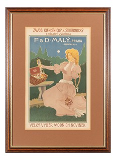 Karel Reisner (1868 - 1913) - F. & D. Malý - Praha. Závod klenotnický a stříbrnický s vlastní výrobou