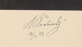Max Švabinský (1873 - 1962) - Originální fotografie s podpisem