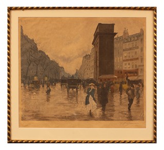 František Tavík Šimon (1877 - 1942) - Les Grands Boulevards v Paříži
