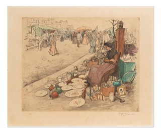 František Tavík Šimon (1877 - 1942) - Merchande de Porcelaine
