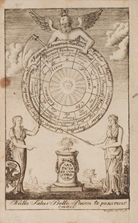 Franz Wiesen (1777 - 1826) - Ara Pacis et Concordiae (Altar míru a svornosti): Alegorická rytina s francouzským revolučním kalendářem