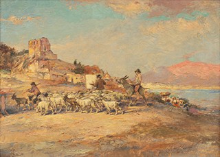 Carl Plückebaum (1880 - 1952) - Erinnerung an Neapel (Vzpomínka na Neapol)