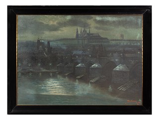 Rudolf Špitálník - Pražské nocturno (velký formát)