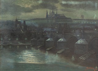 Rudolf Špitálník - Pražské nocturno (velký formát)