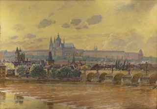 Viktor Oliva (1861 - 1928) - Pražské panorama