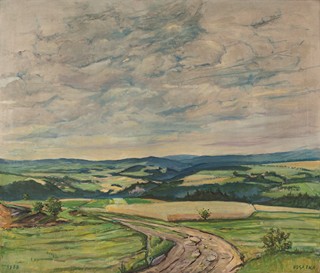 Vratislav Vosátka (1876 - 1948) - Krajina s cestou (velký formát)