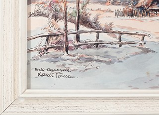 Karel Toman (1877 - 1946) - Krajina s chalupami