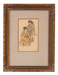 Emil Orlik (1870 - 1932) - Dvě ženy