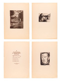 August Brömse (1873 - 1925) - Konvolut 3 grafických listů z vydání Společnosti Augusta Brömseho (II. Veröffentlichung der August Brömse-Gesellschaft)