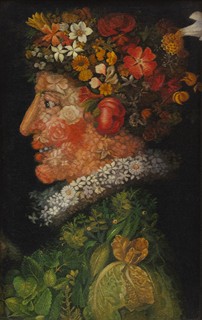 Párové ručně vyšívané gobelíny podle Giuseppea Arcimbolda - Bulharsko, výroba uměleckého podniku (ХУДОЖЕСТВЕНИ ПРОИЗВЕДЕНИЯ