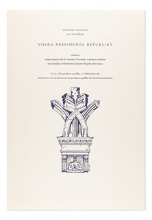 Jan Konůpek (1883 - 1950) - Volba presidenta republiky