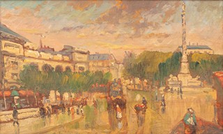 Emil Artur Pittermann - Longen (1885 - 1936) - Place de la Bastille v Paříži