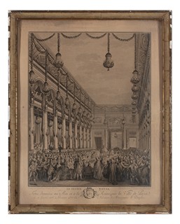 Jean-Michel Moreau le Jeune (1741 - 1814) - Královská hostina „Le Festin Royal“ na počest narození Dauphina (1782)